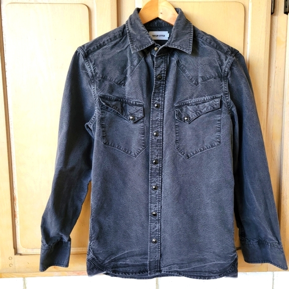 Taylor Stitch Gray Denim Shirt - Picture 1 of 9
